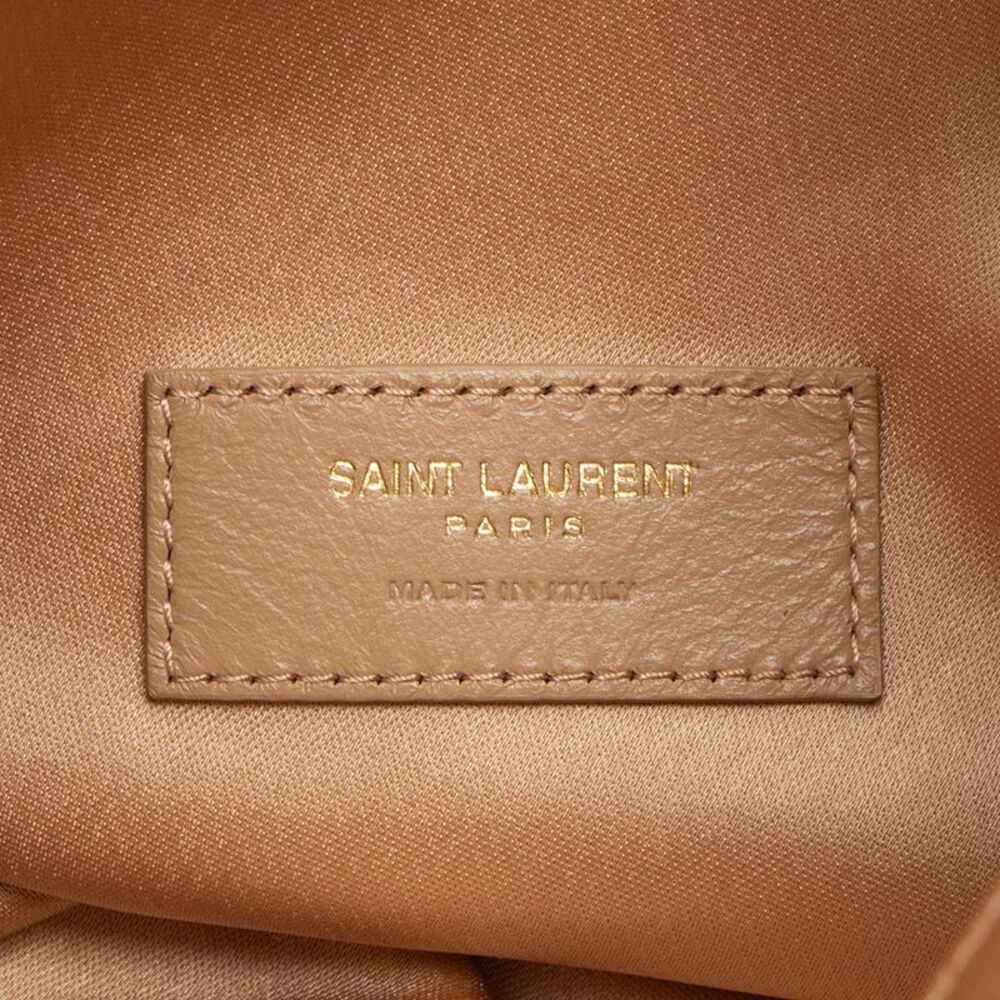 Saint Laurent Satin Logo Evening Pouch - Picture 8 of 12